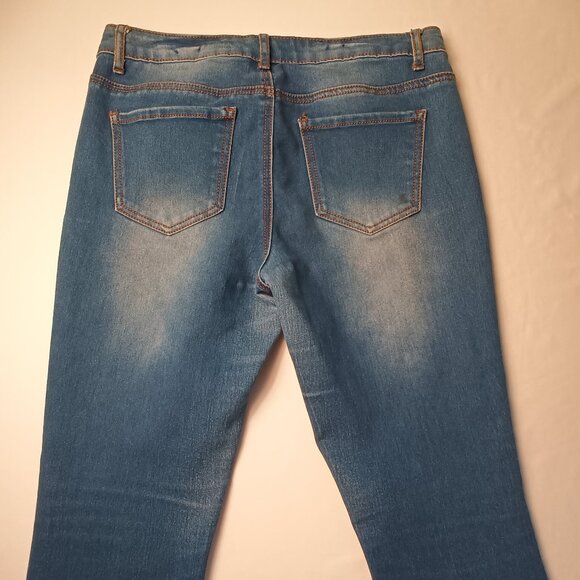 Hippie Laundry Jeans Size 29/8 Mid Rise Flare Leg Medium Wash - Picture 8 of 10